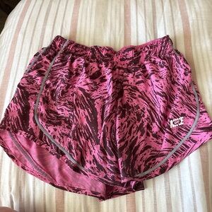 Nike Pink and Black Athletic Shorts